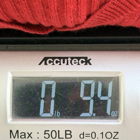 Lauren Ralph Lauren Knit Sweater Womens Large Red Fisherman Cable Knit Vintage - Picture 9 of 9